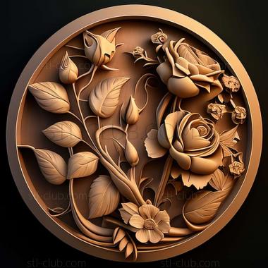 3D model roses (STL)